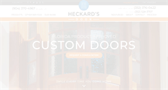 Desktop Screenshot of heckardsdoor.com