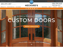 Tablet Screenshot of heckardsdoor.com